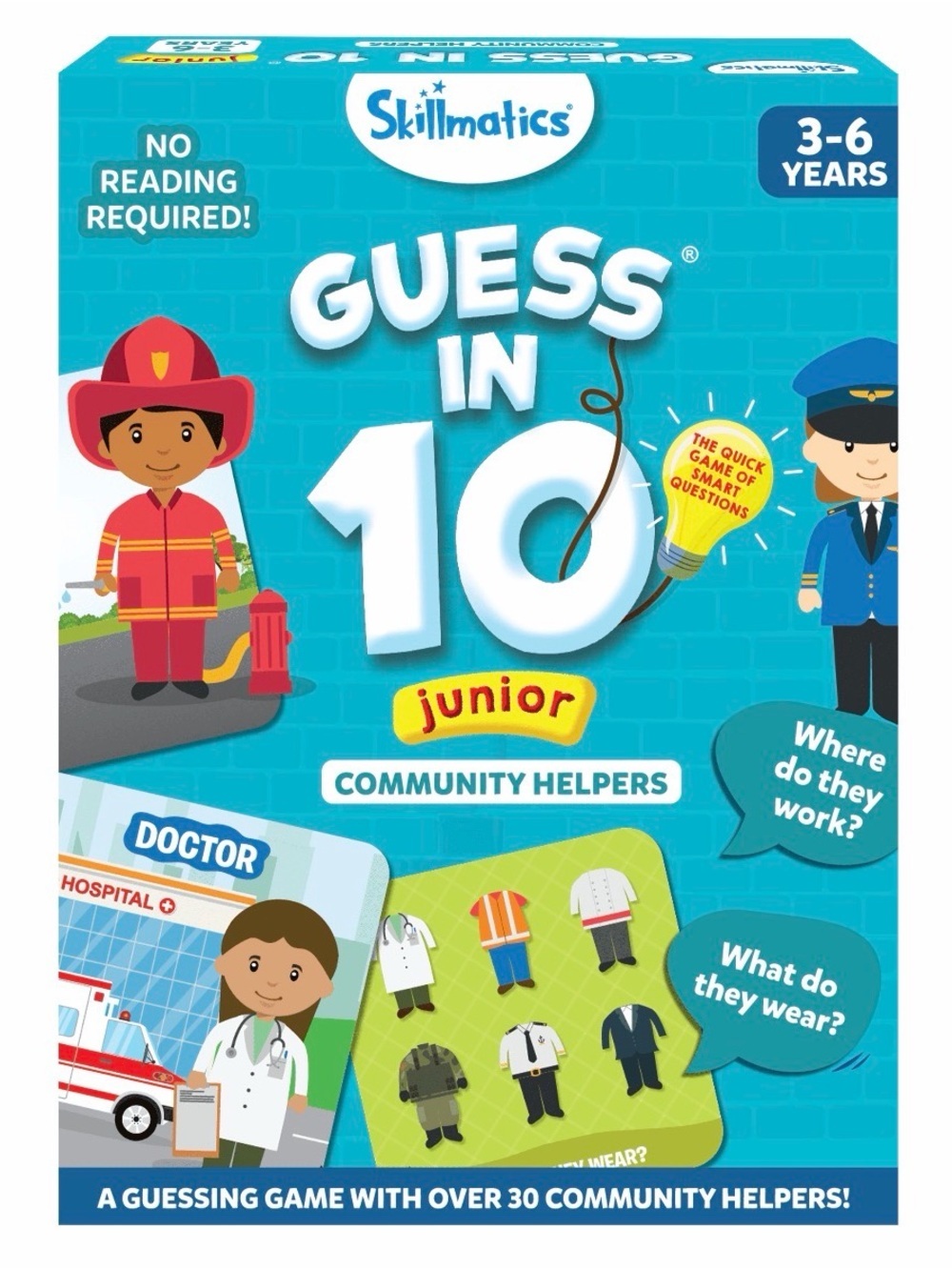 New Guess in 10 Junior - Community Helpers kids ages 3+ family board card game